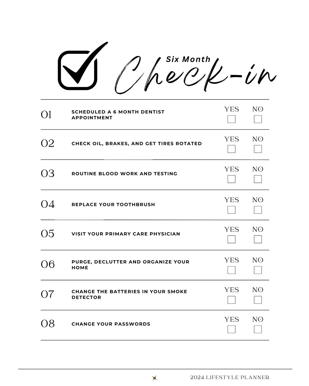 2025 UPDATED LIFESTYLE PLANNER