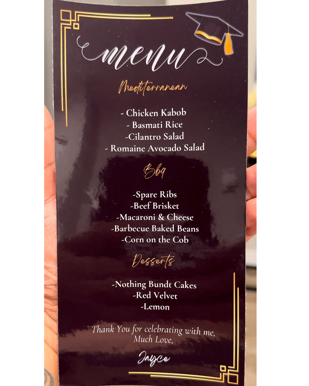 CUSTOM MENUS - 12CT