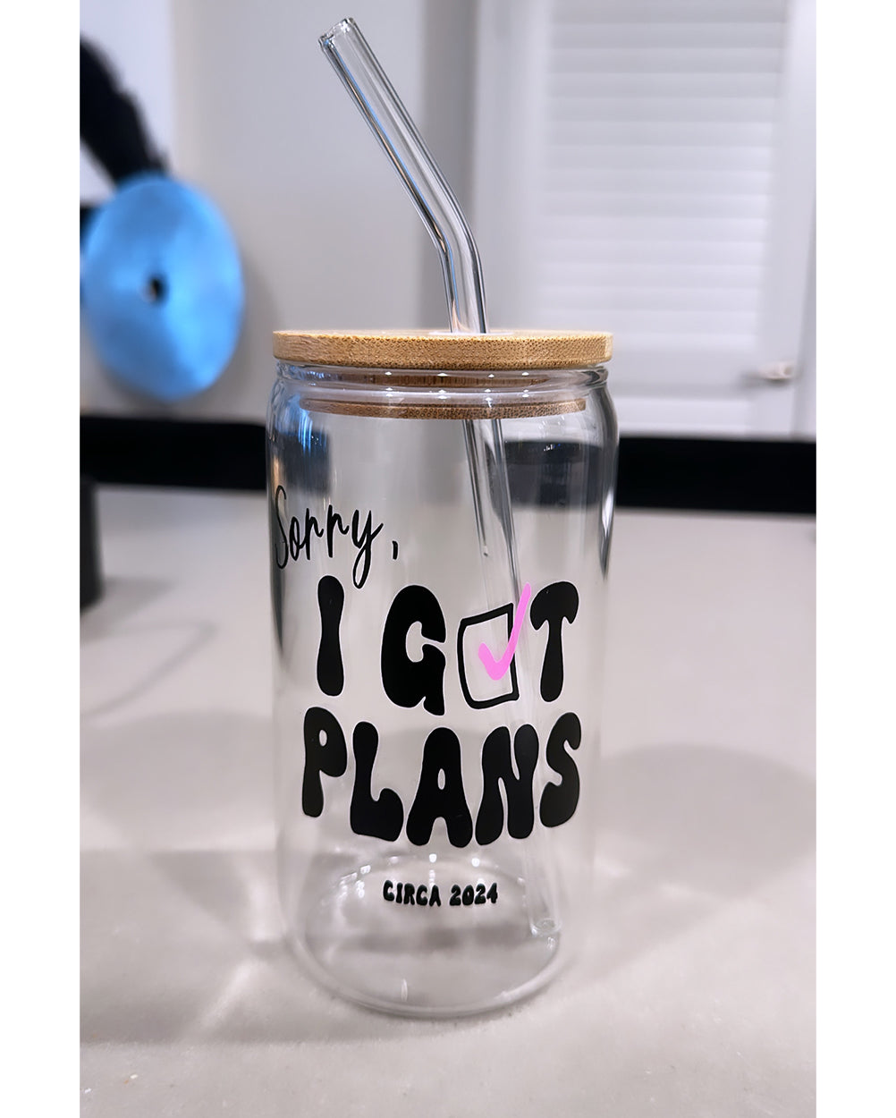 16oz GLASS TUMBLER