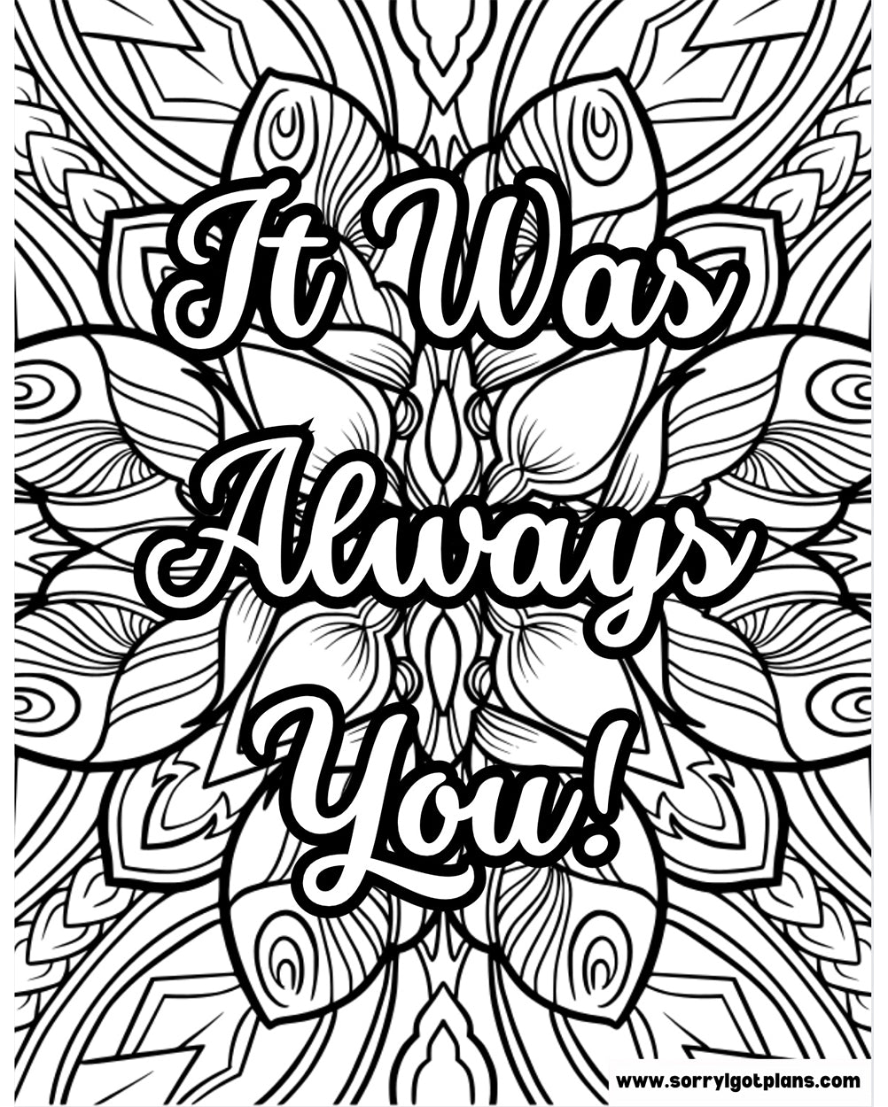 WOMENS STRESS RELIEF AFFIRMATION COLORING BOOK