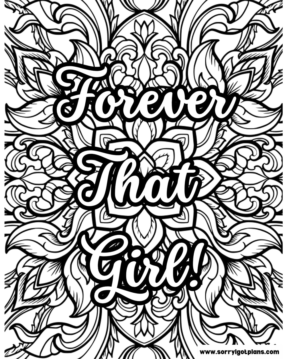 WOMENS STRESS RELIEF AFFIRMATION COLORING BOOK